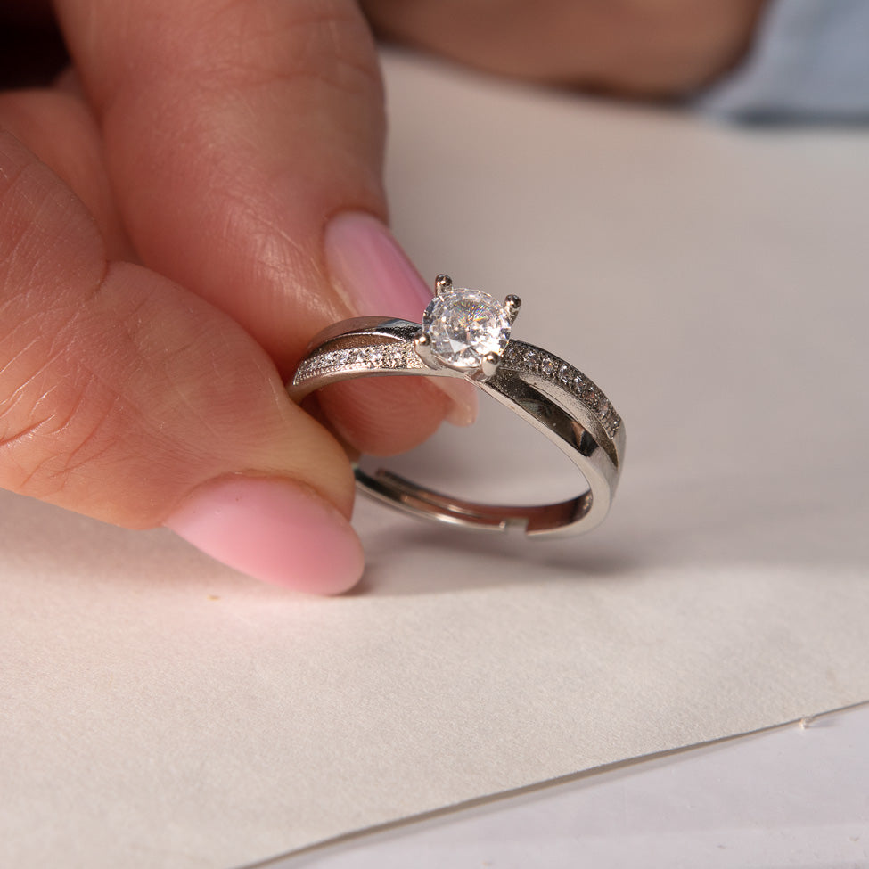 Moissanite Gold Ring