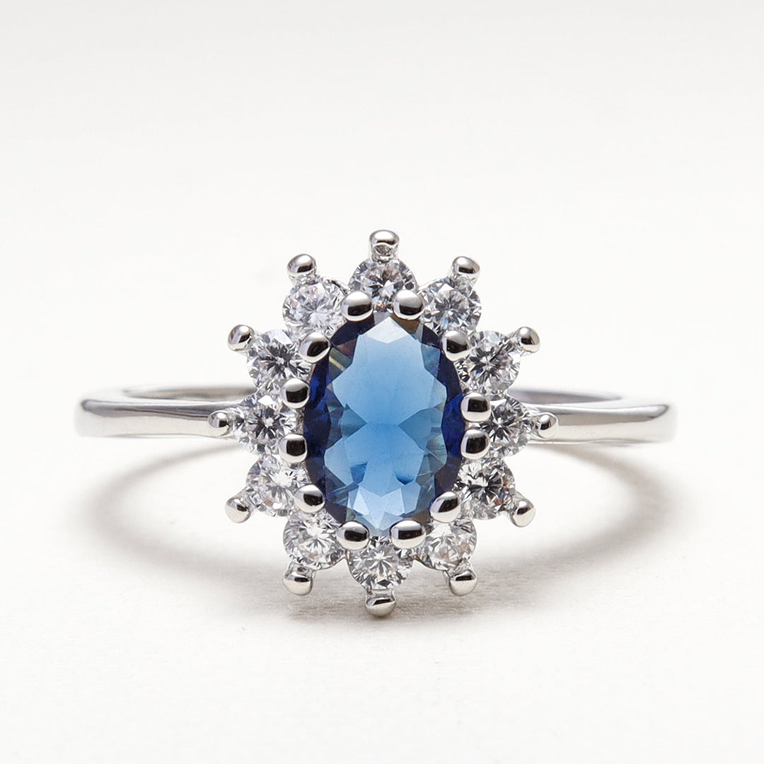 Promise Rings With Sapphire шт 14k white gold
