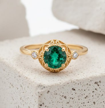 Vintage Emerald Rings