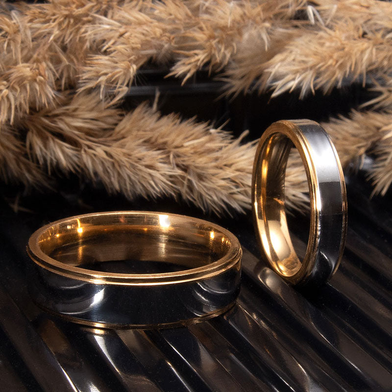 Matching Promise Rings and Couples Sets at black background