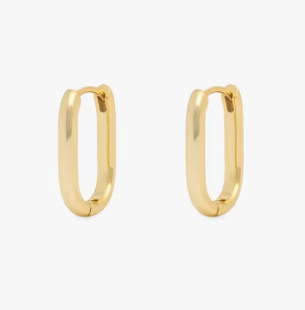 Gold Color Stainless Steel Huggie Hoop Earrings