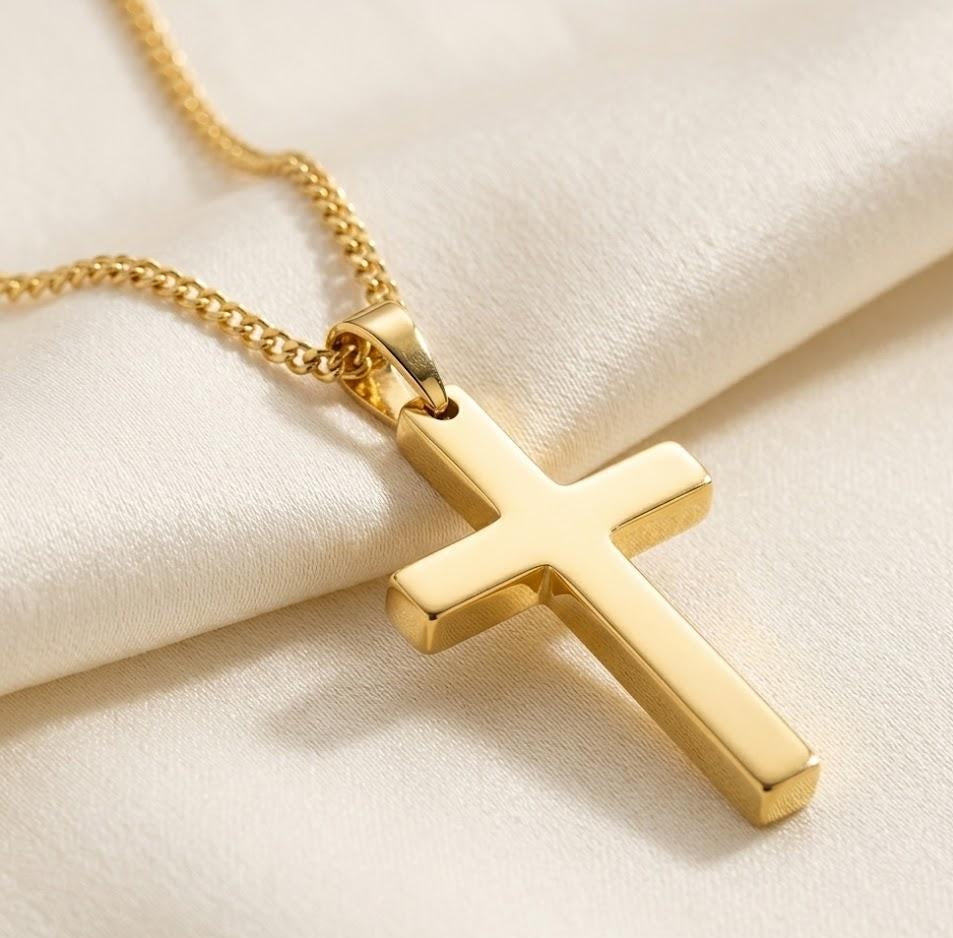 High-grade steel cross necklace for Mom