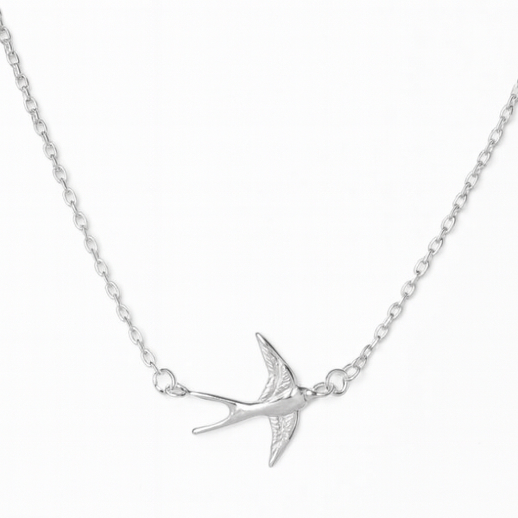 Silver Swallow Necklace