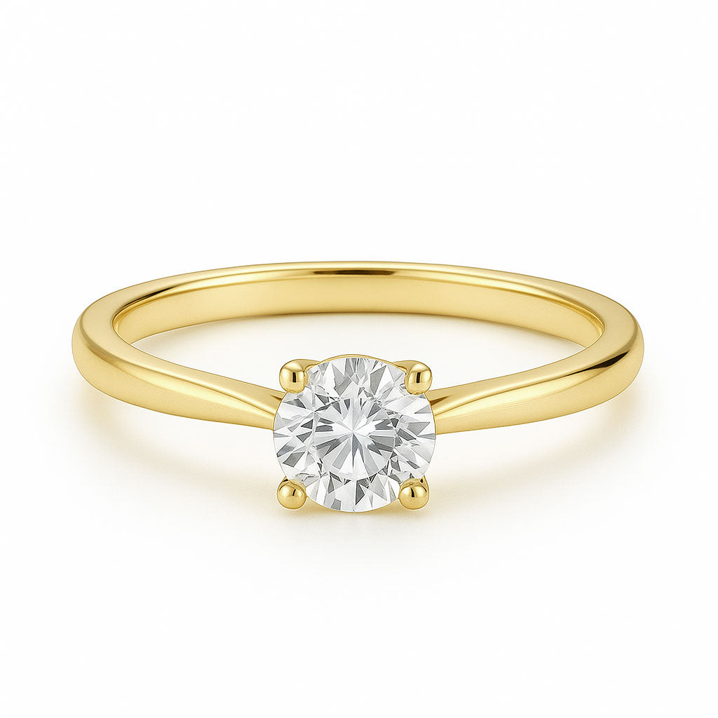 Timeless1.5CaratLab-GrownDiamondSolitaireRingin14KGoldyellow