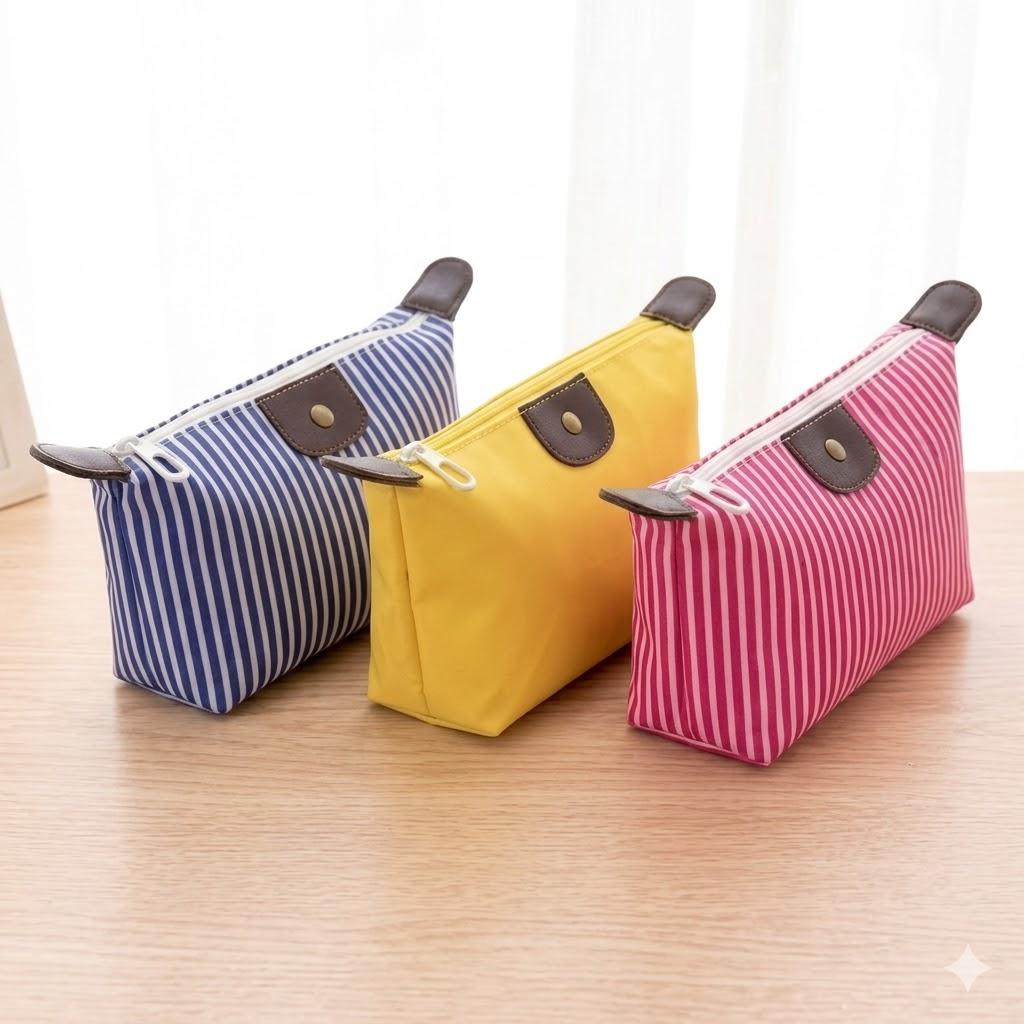 Pack-and-Go Nylon Travel Pouch – Vibrant & Lightweight