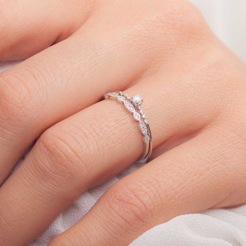 Art Deco Wedding Band