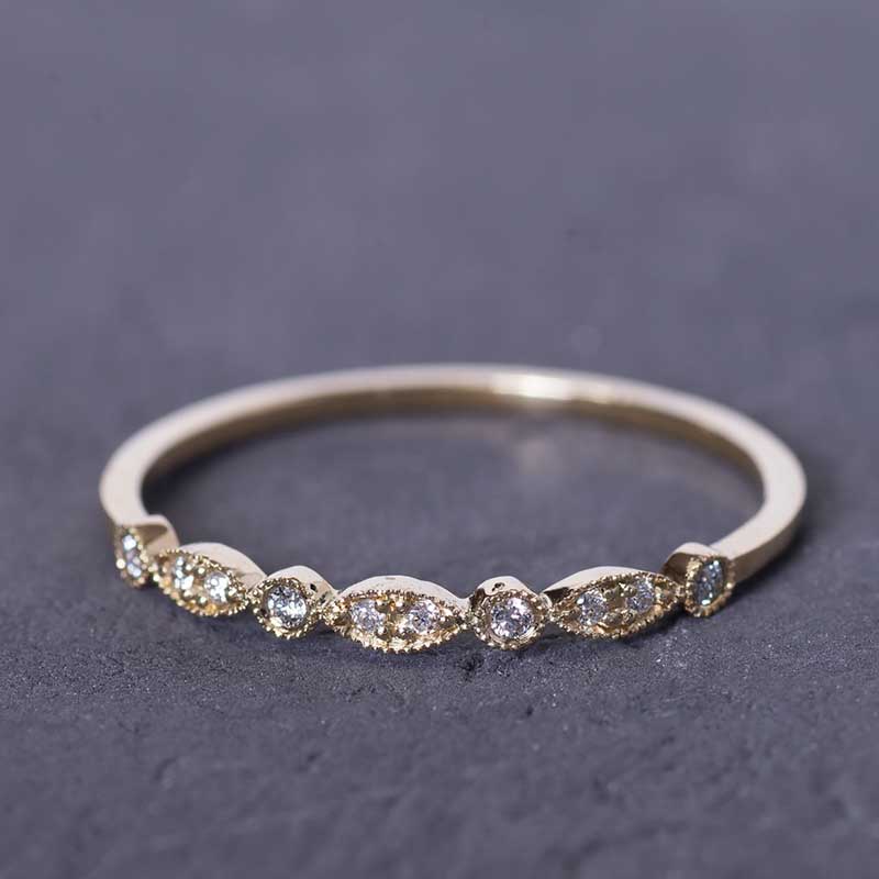 Moissanite Band1