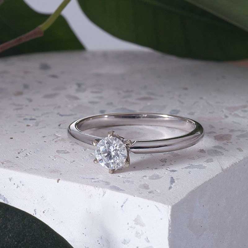 1 Carat Moissanite Rings