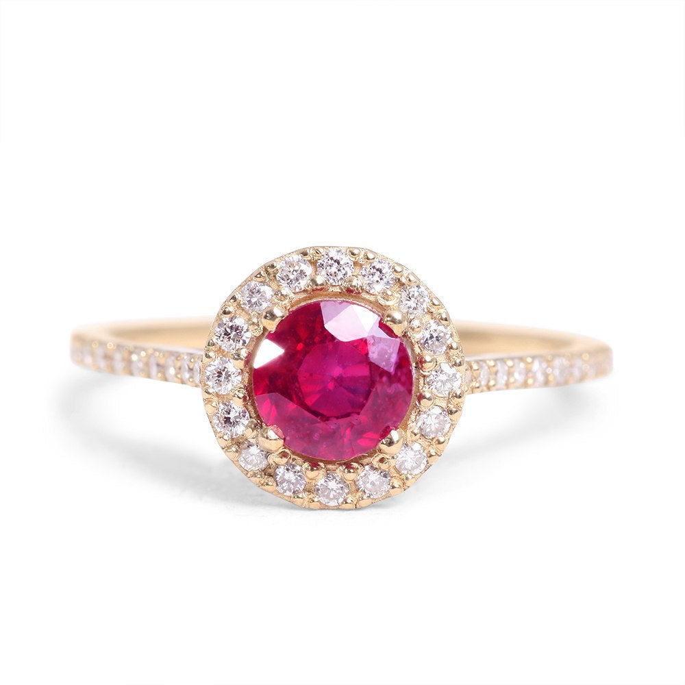 Rubies Engagement Rings 