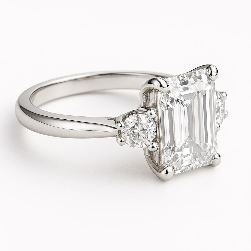2_Carat_Emerald_Cut_Diamond_Gold_Engagement_Ring_-_Three_Stone_Ring2