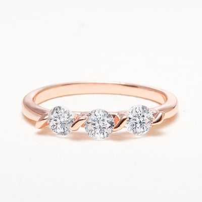 3 Diamond Wedding Band