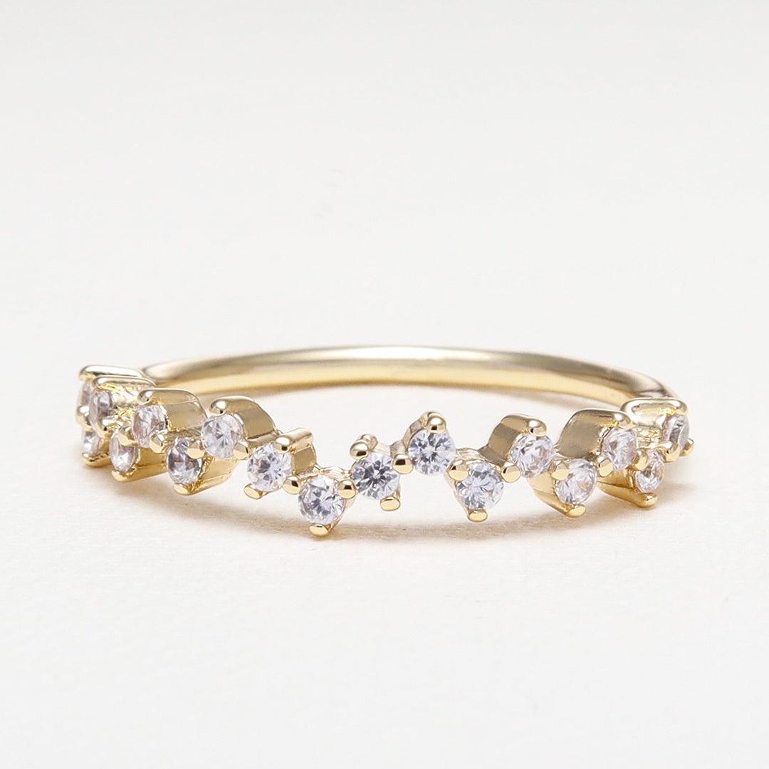 Cluster Wedding Band