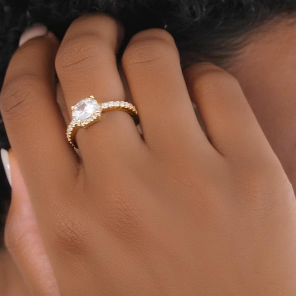 Cushion_Cut_Moissanite_Ring on finger