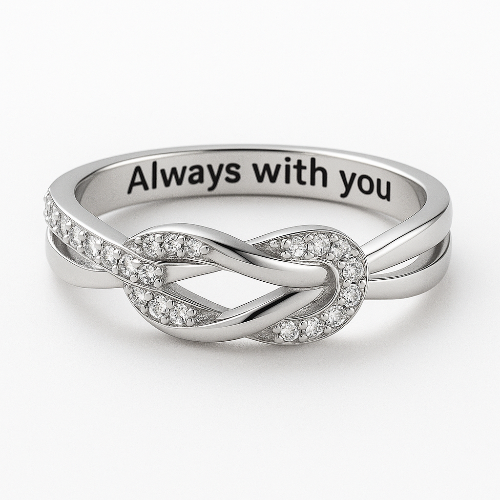 Daughter Engraved Promise Ring Silver