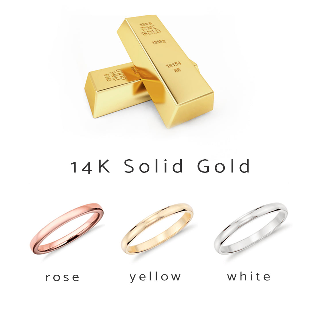 Promise ring for Her-14k gold