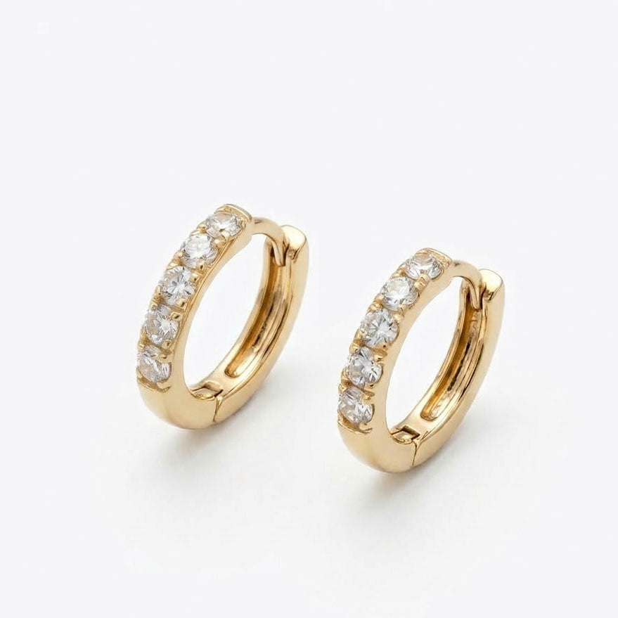 Hypoallergenic Diamond Alternative Huggie Earrings1