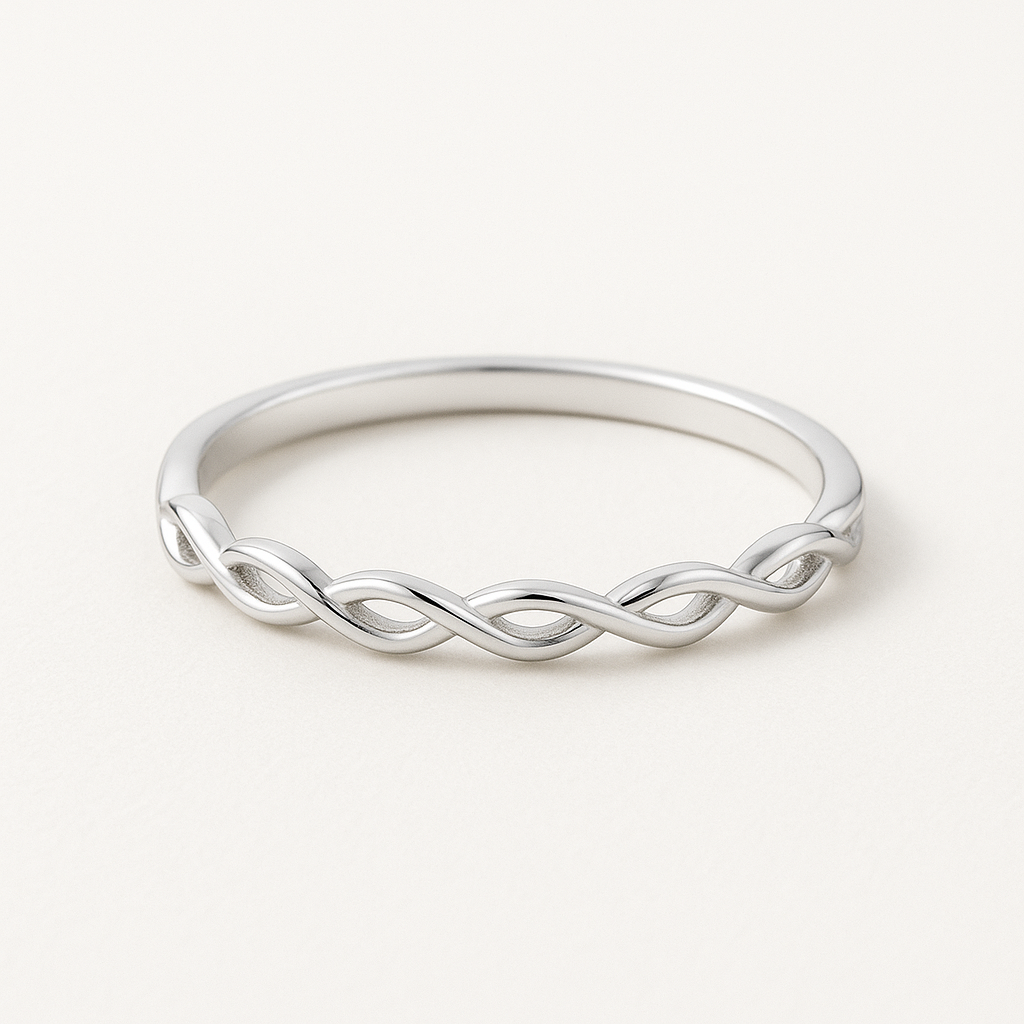 No Stone Eternity Wedding Band White Gold