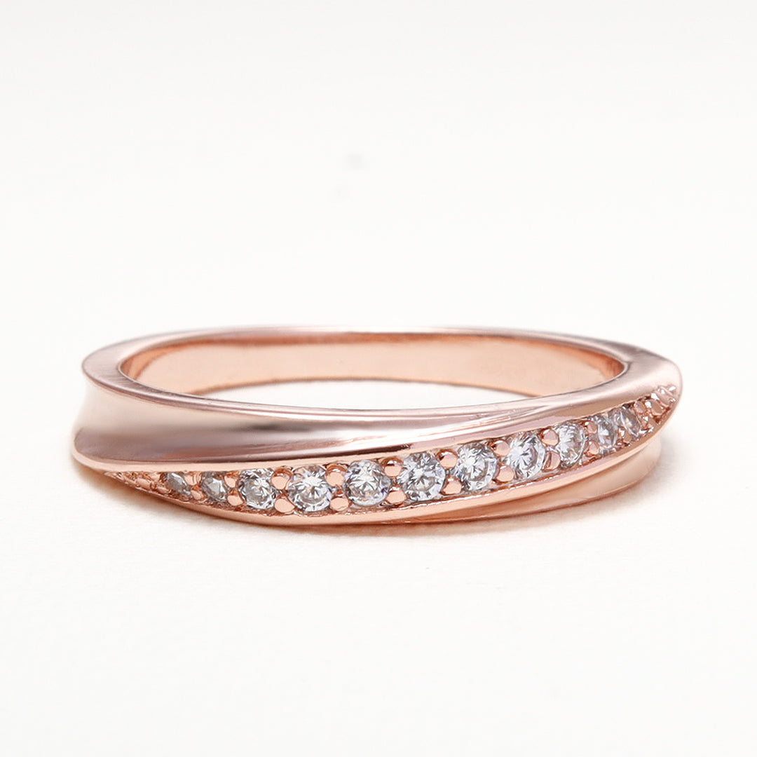 Rose Gold Eternity Wedding Band