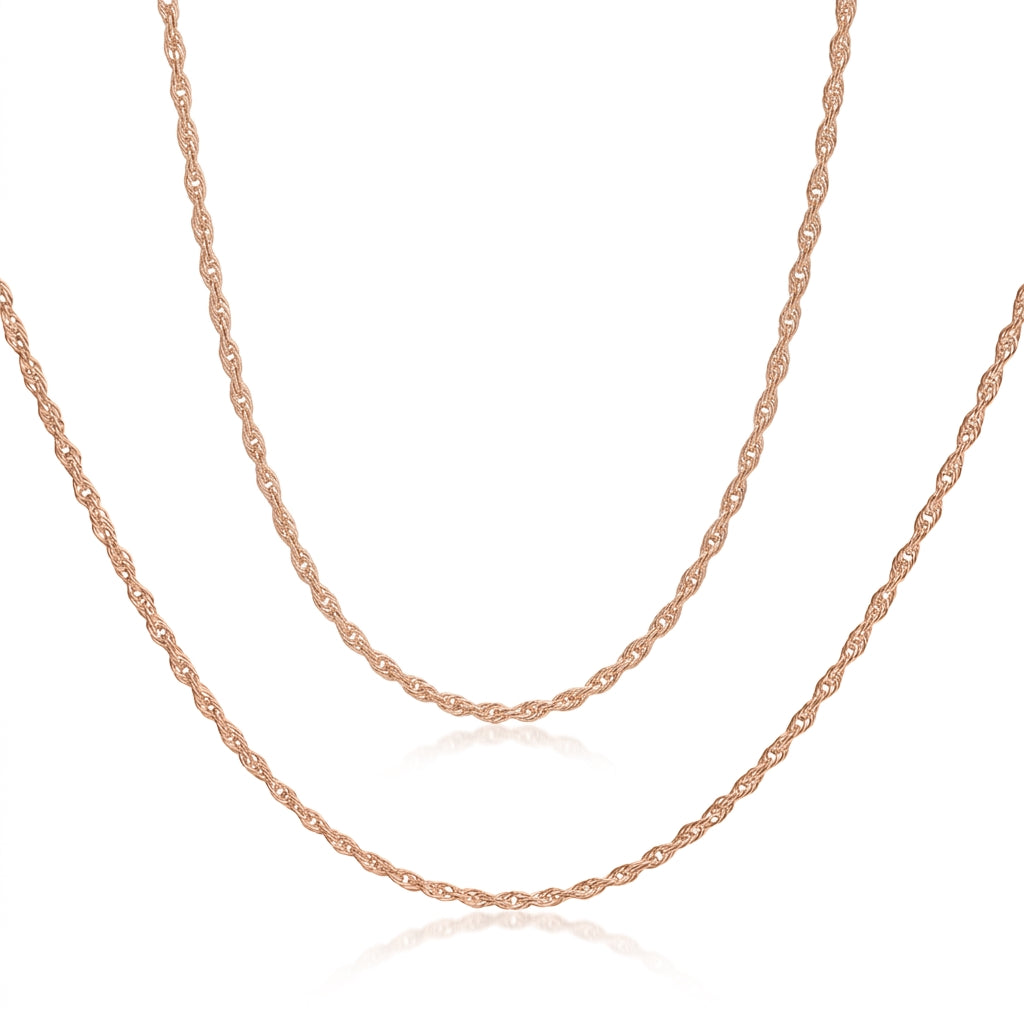 Dainty Gold Twisted Link Chain Necklace – Gold Vermeil 925