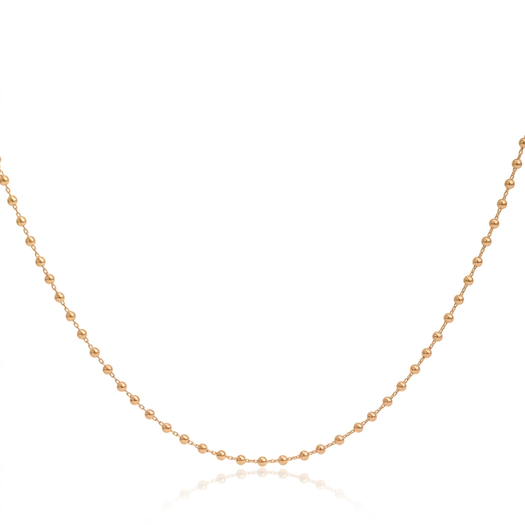 Dainty Gold Satellite Chain Necklace – Gold Vermeil 925