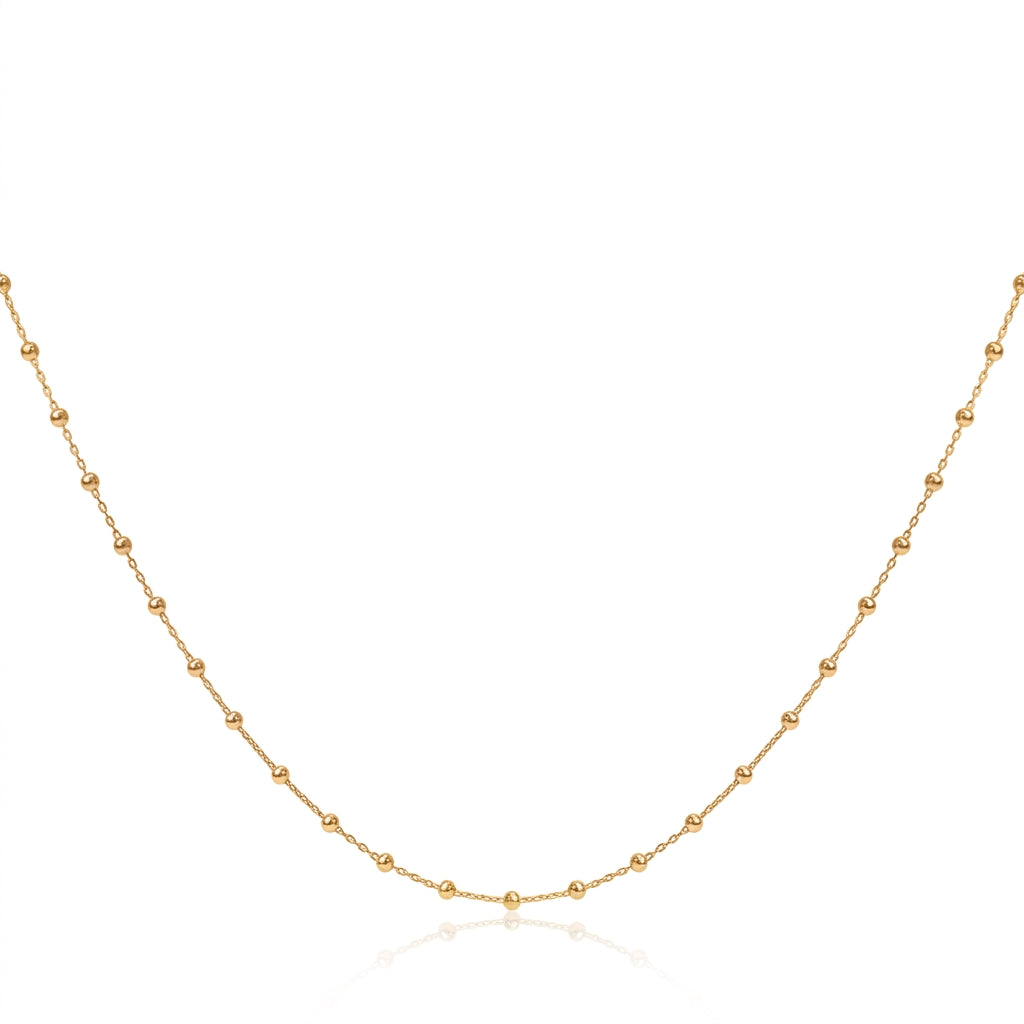Bold Gold Satellite Chain Necklace – Gold Vermeil 925