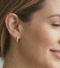 Hypoallergenic Diamond Alternative Huggie Earrings-vdeo