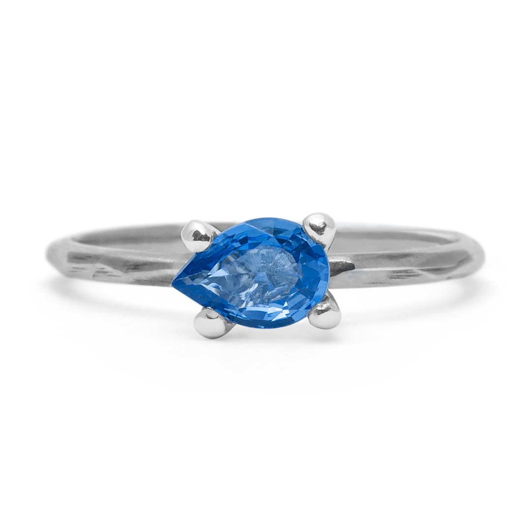 Drop Sapphire Promise Ring