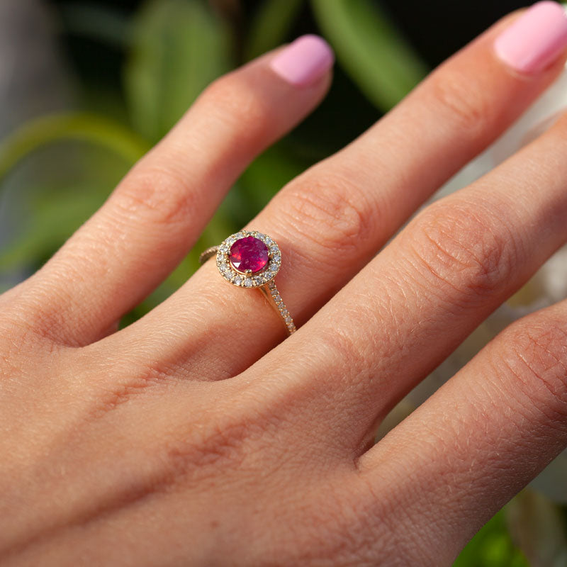 ruby engagement ring