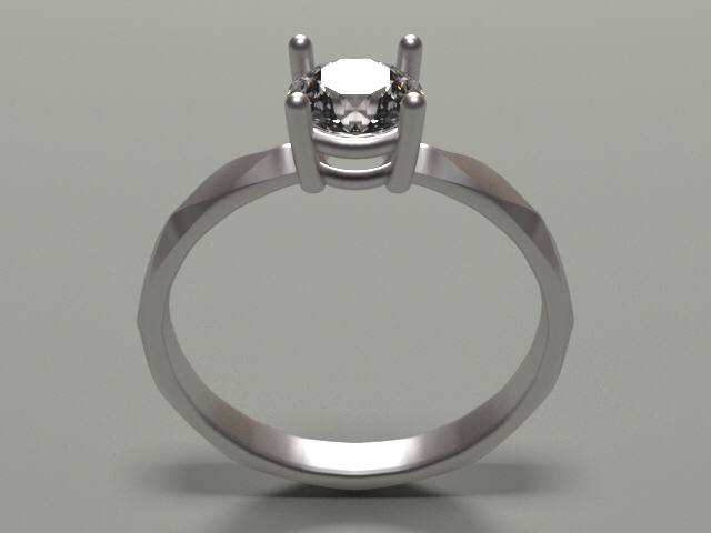 LAB Diamond Engagement Ring. Custom. Second Payment - Buy on One2Three Jewelry