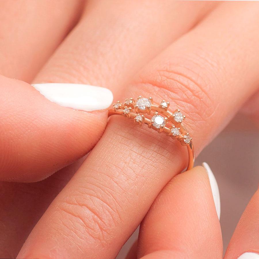 Moissanite Anniversary Ring_on_finger