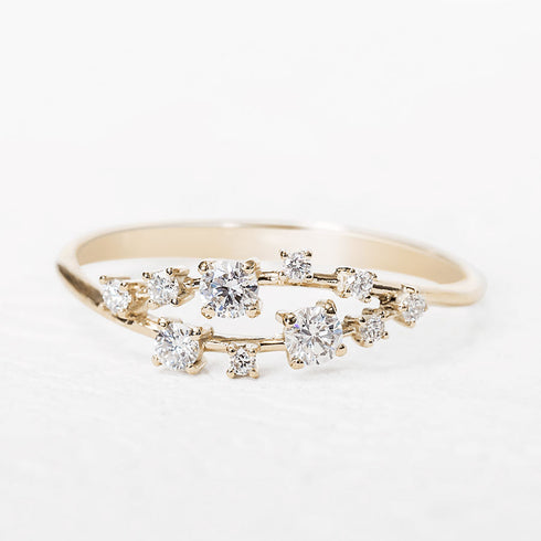 Diamond Cluster Ring | Buy $523.00 on One2Three Jewelry