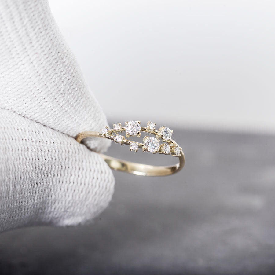 Diamond Cluster Ring_one2threejewelry3