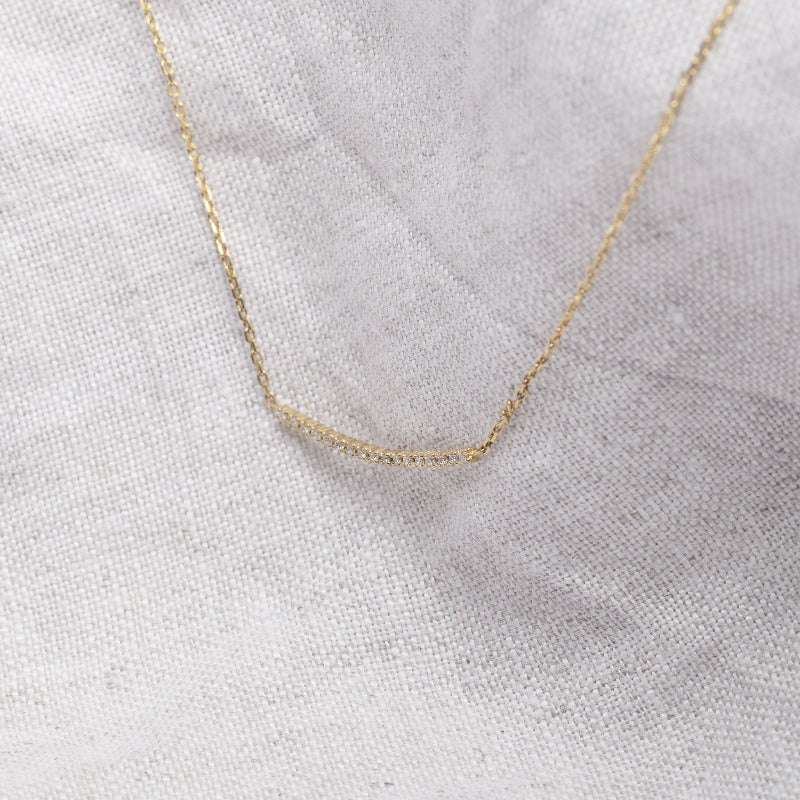 Gold Necklace with Diamonds_14K_Yellow_Gold5