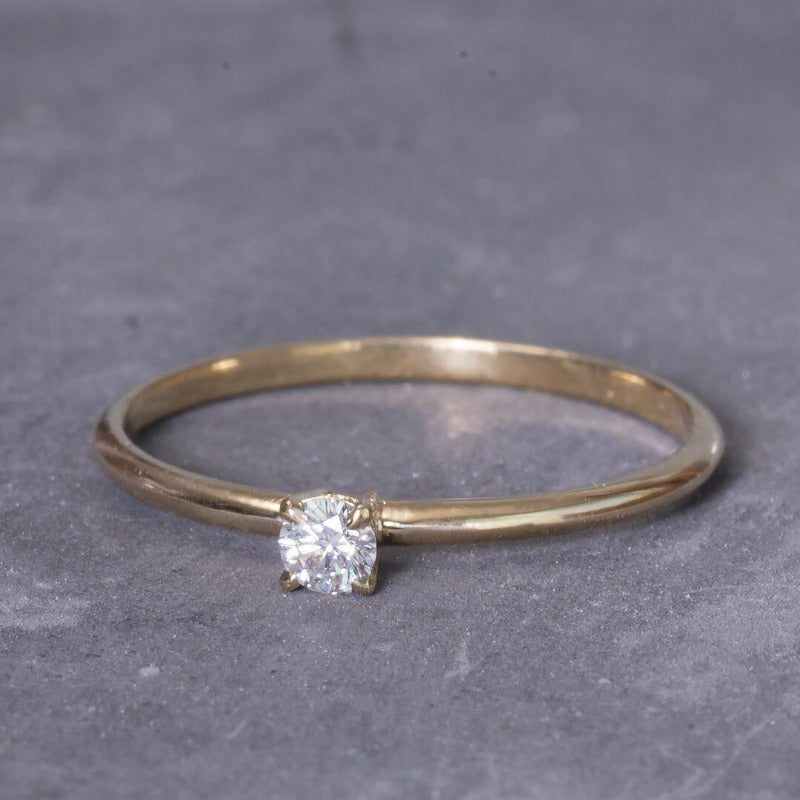 Classic Engagement Ring_14K_GODL_Diamond_one2threejewelry4