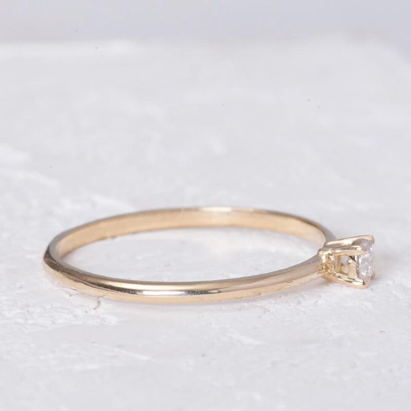 Classic Engagement Ring_14K_GODL_Diamond_one2threejewelry5