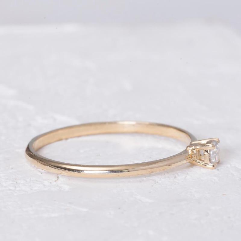 Solo Moissanite Engagement Ring | Buy $380.00 on One2Three Jewelry