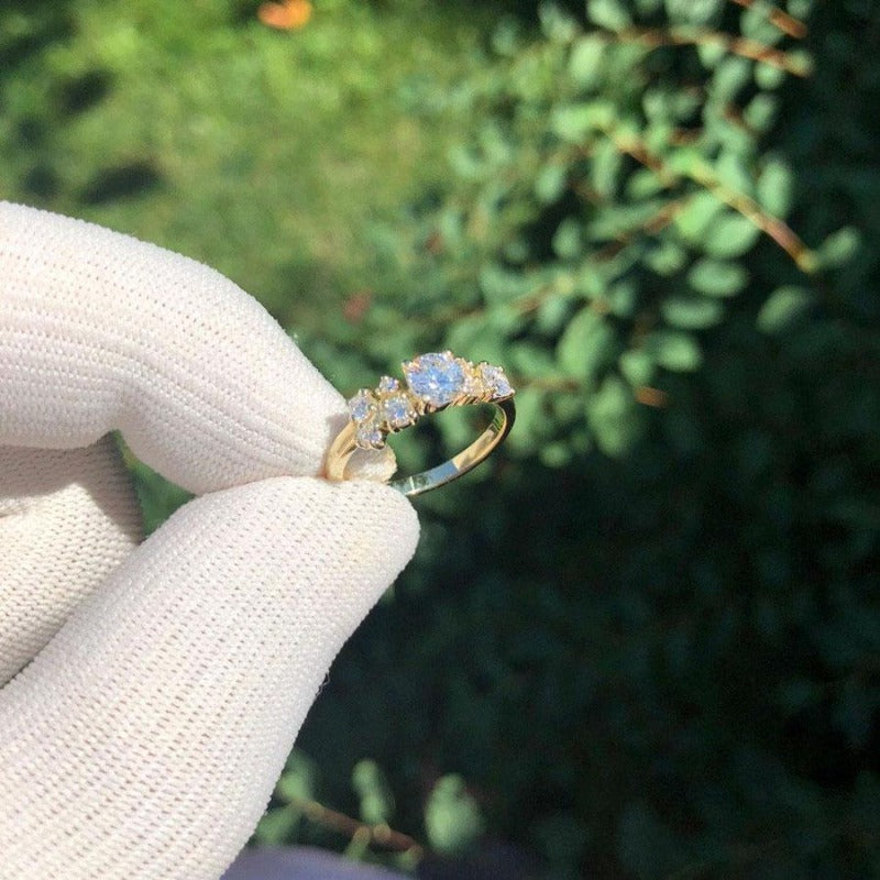 Engagement Diamond Cluster Ring_lab_diamonds