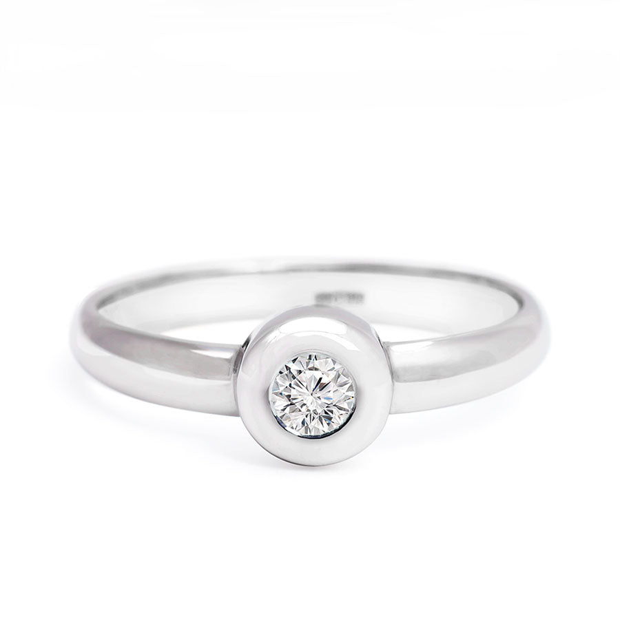 Solitaire Diamond Ring_14Kwhite_gold_diamond