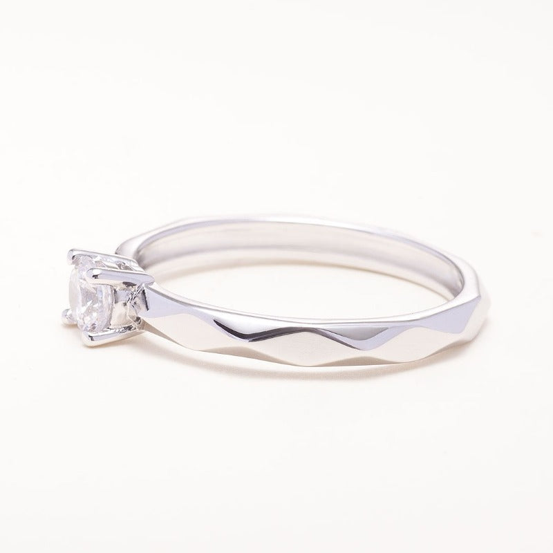 Simple Diamond Engagement Ring1