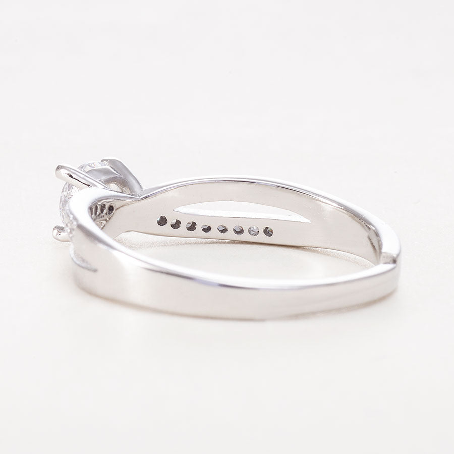 Eternity Wave Engagement Ring3-back