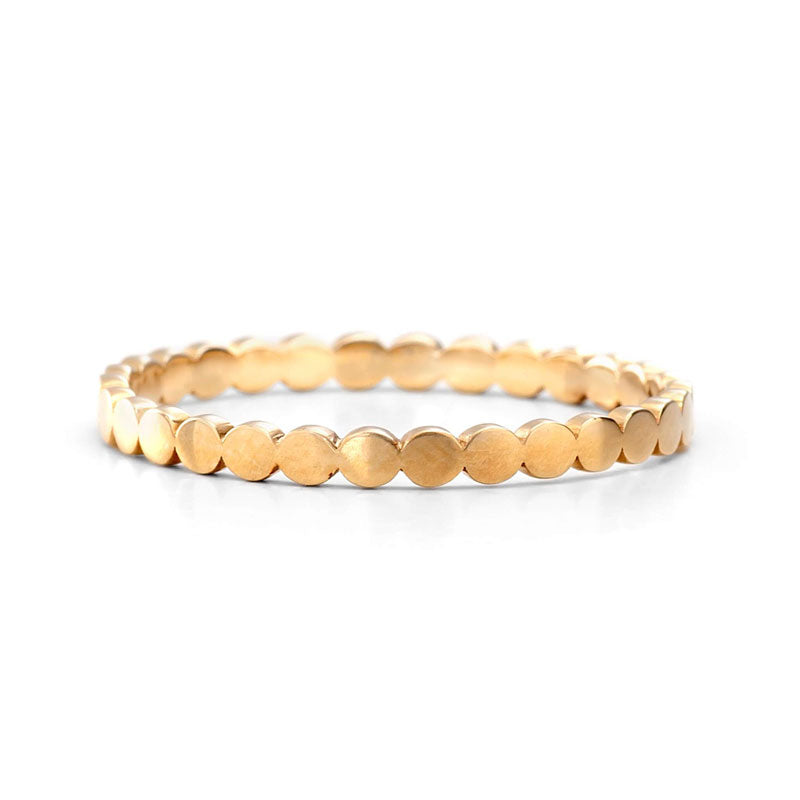 14 Gold Beaded Style Ring | one2threejewelry.com