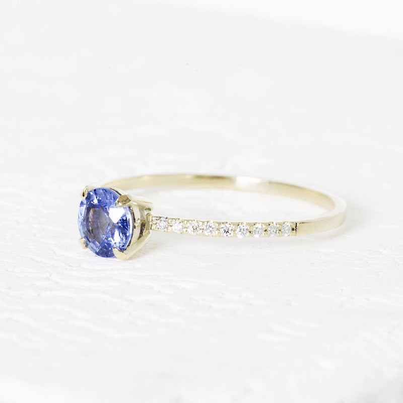 Sapphire Diamond Ring_14KYellowGold1