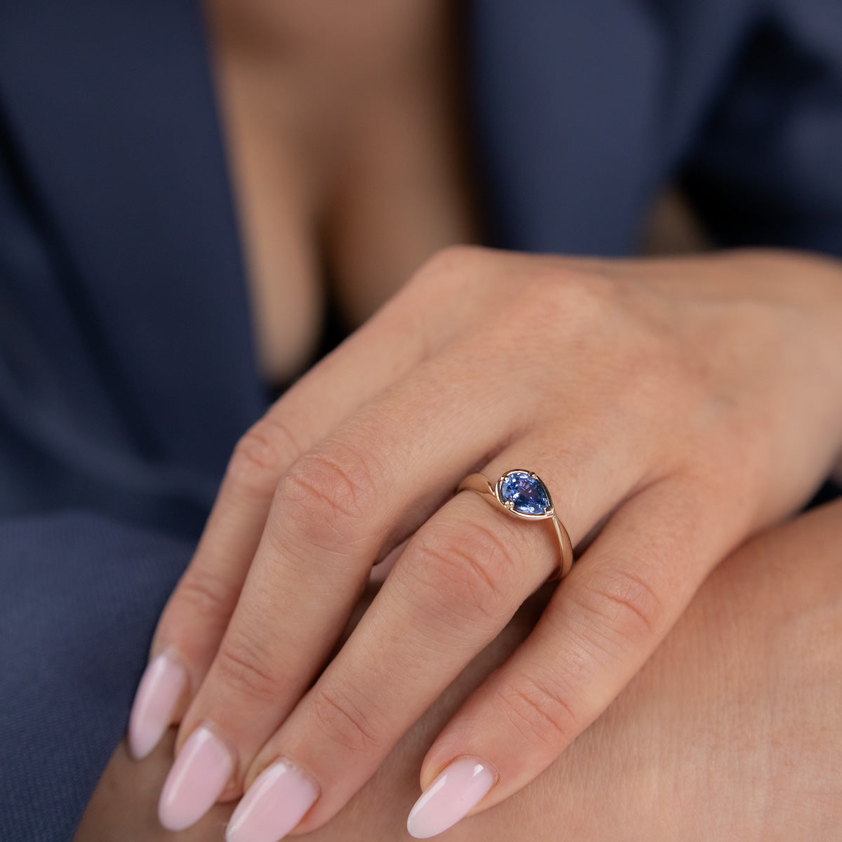 Sapphire Engagement Ring_hands