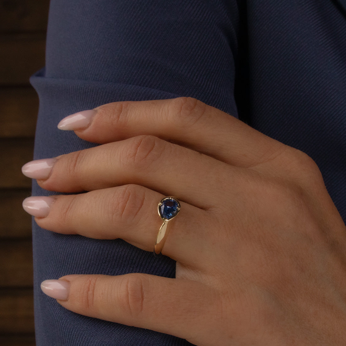 Sapphire Engagement Ring-hands1