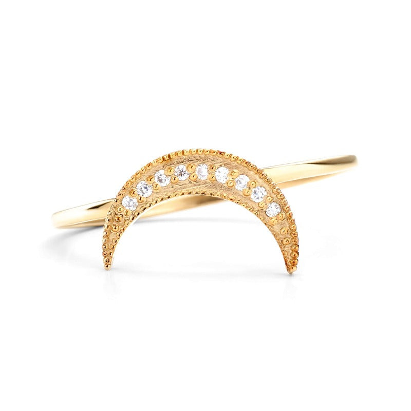 14K_Yellow_Gold_Moon Stackable Ring