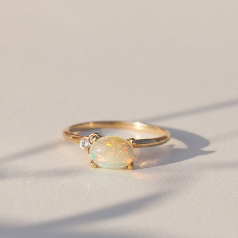 Opal Engagement Ring 5 | one2threejewelry.com