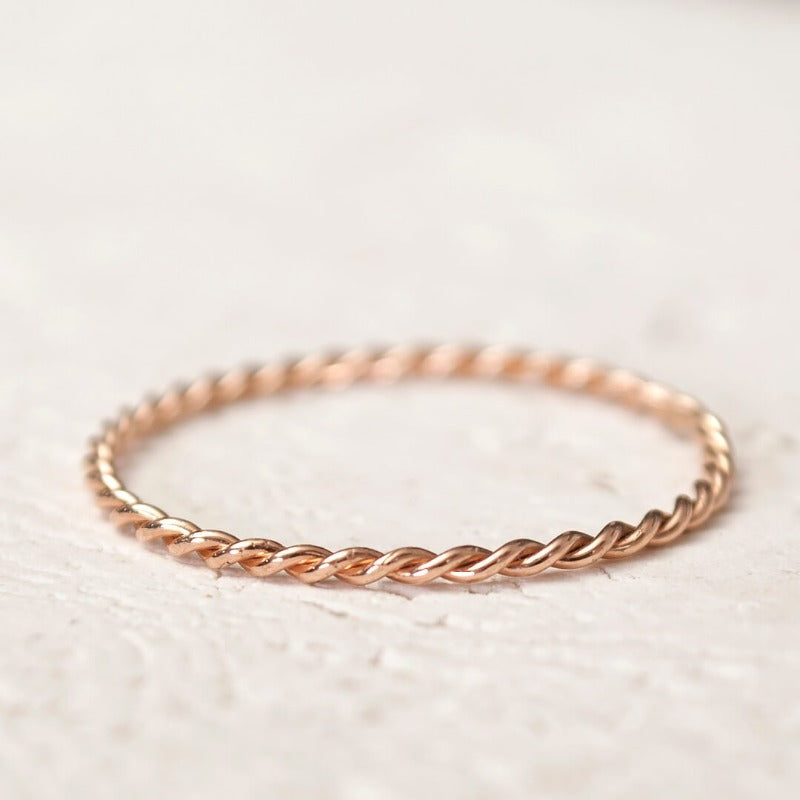 14KRose Gold Spiral Ring