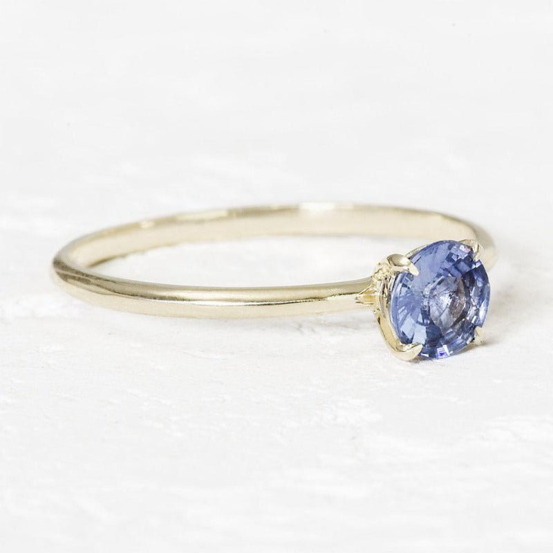 Blue Sapphire engagement ring 4 | one2threejewelry.com