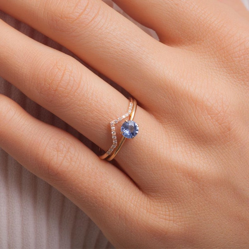 Sapphire Engagement Ring_onfinger