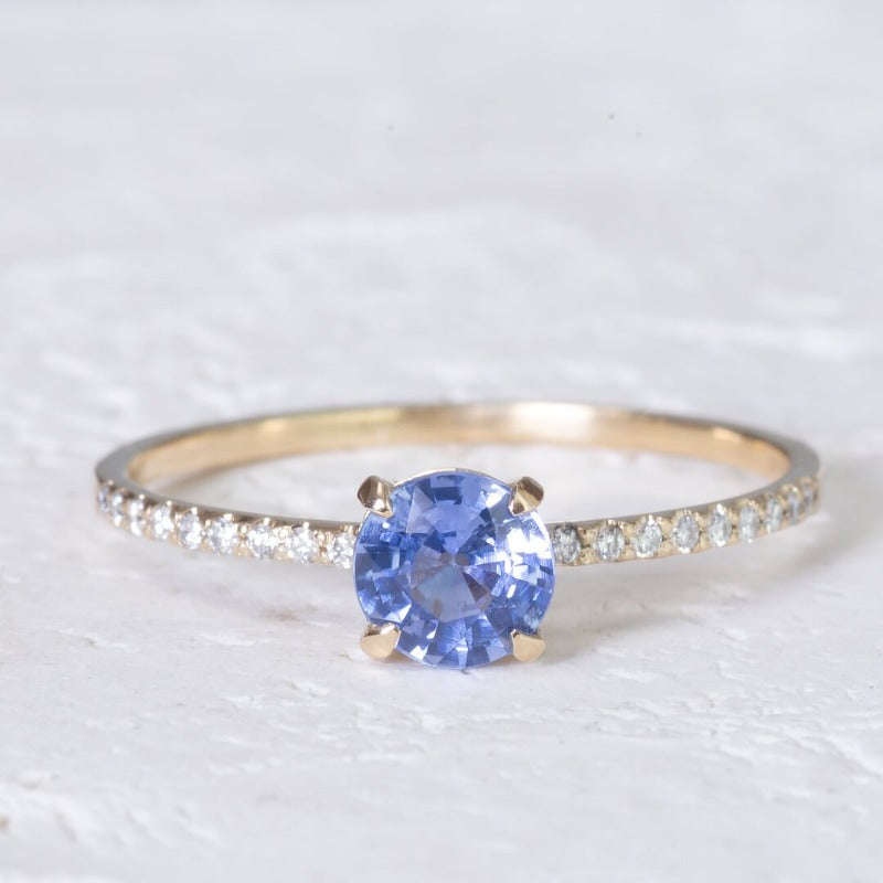 Sapphire Diamond Ring_14KYellowGold